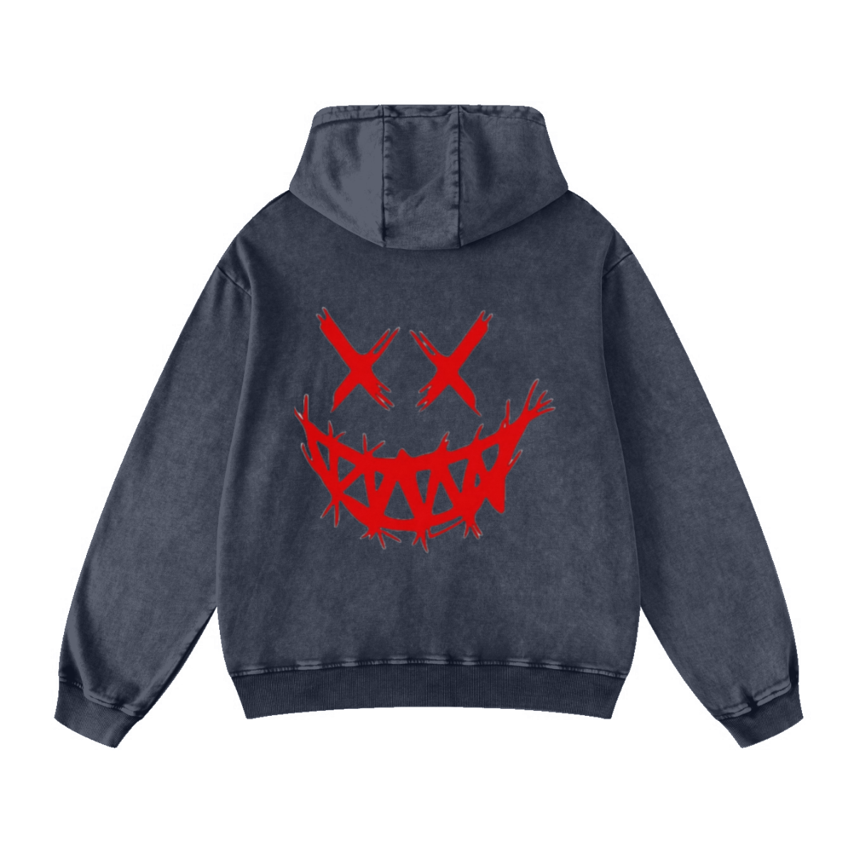 420GSM Men's Cool Streetwear Hoodie Dark blue