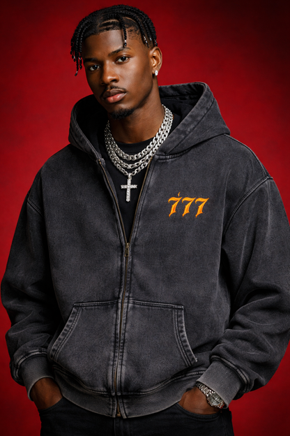 777 Zip-Up Hoodie