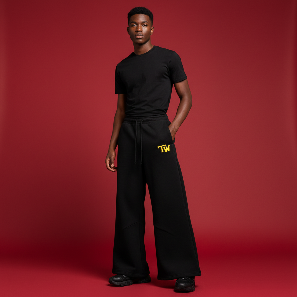 TW Wide Leg Sweatpants (ELECTRIC YELLOW)