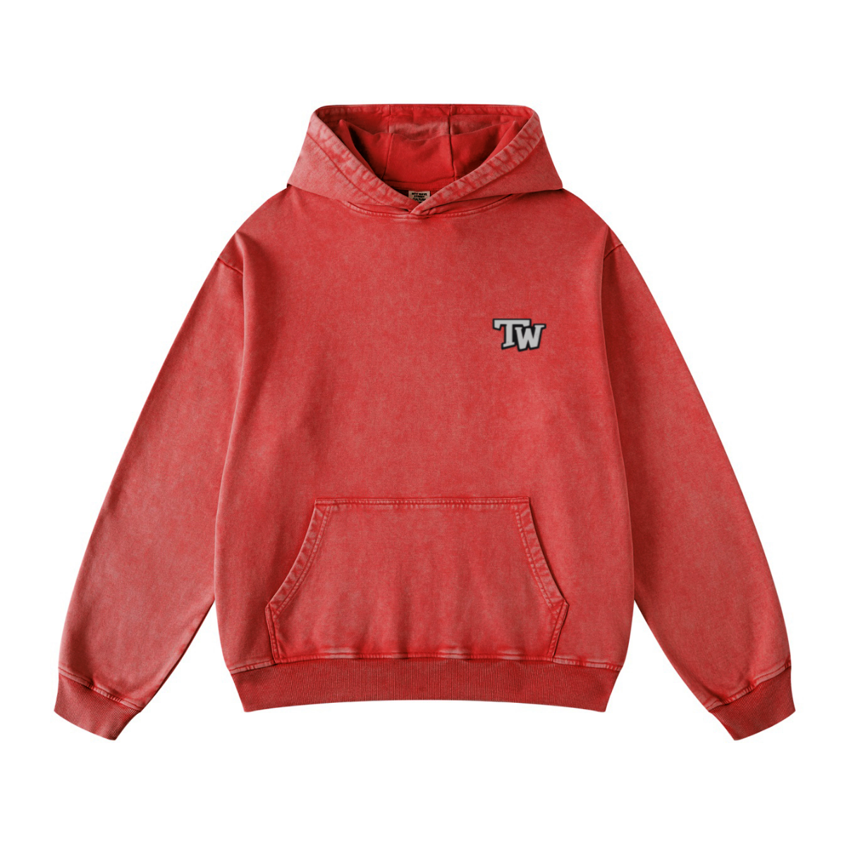 420GSM Men's Cool Streetwear Hoodie Red
