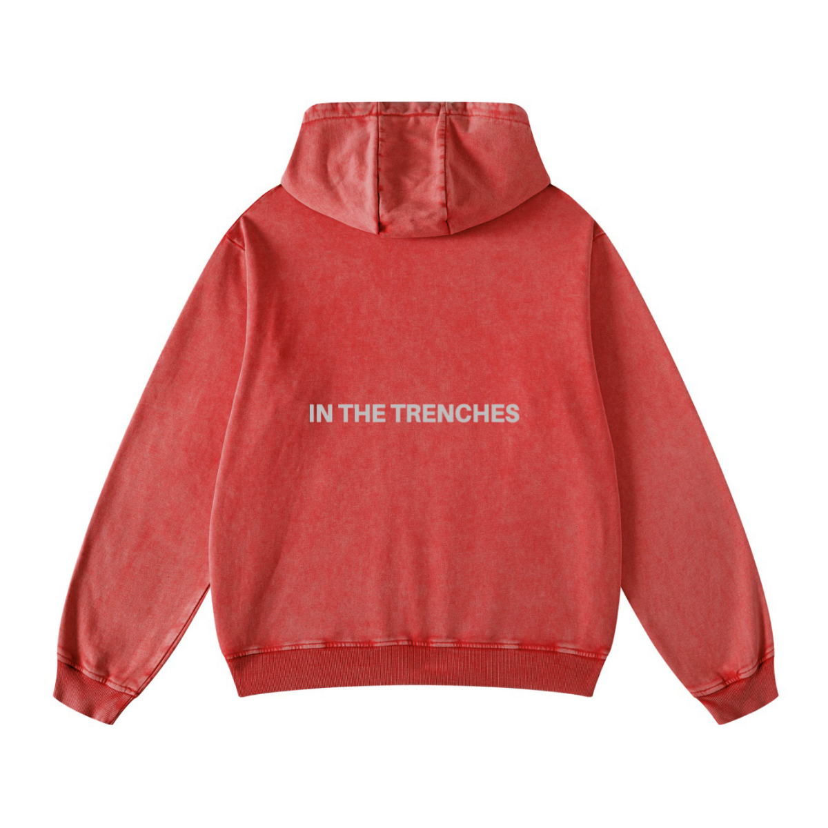 420GSM Men's Cool Streetwear Hoodie Red