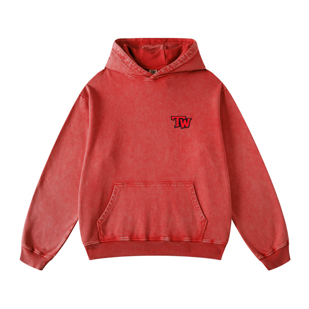420GSM Men's Cool Streetwear Hoodie Red