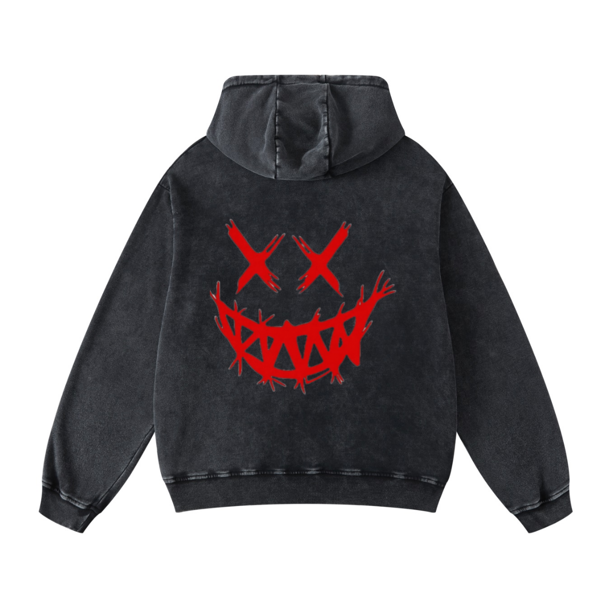 420GSM Men's Cool Streetwear Hoodie Snow Wash