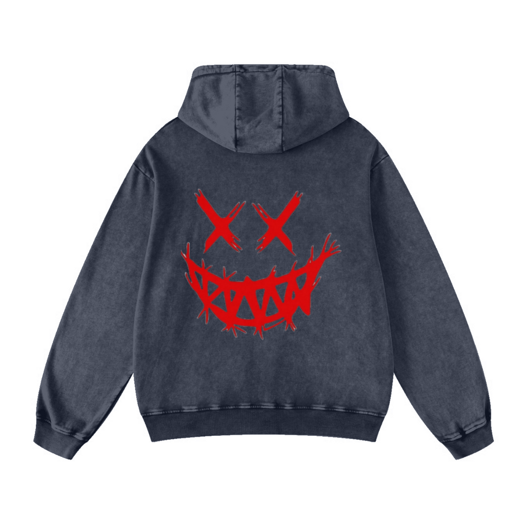 420GSM Men's Cool Streetwear Hoodie Dark blue