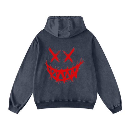 420GSM Men's Cool Streetwear Hoodie Dark blue