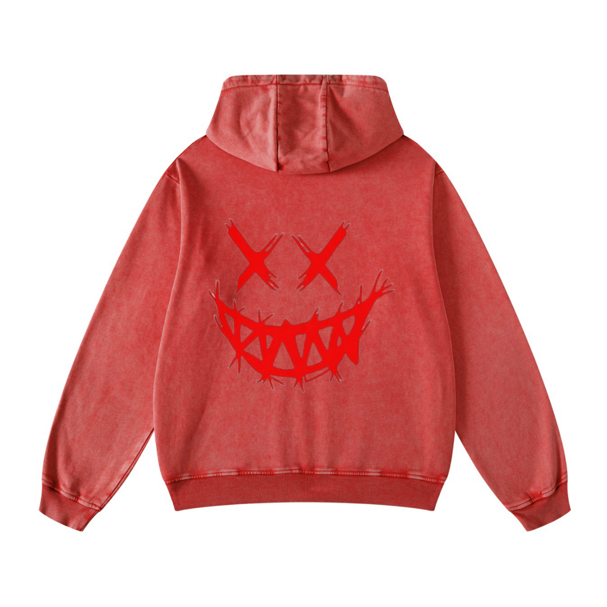 420GSM Men's Cool Streetwear Hoodie Red
