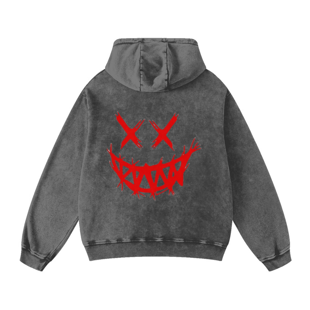 420GSM Men's Cool Streetwear Hoodie Gray