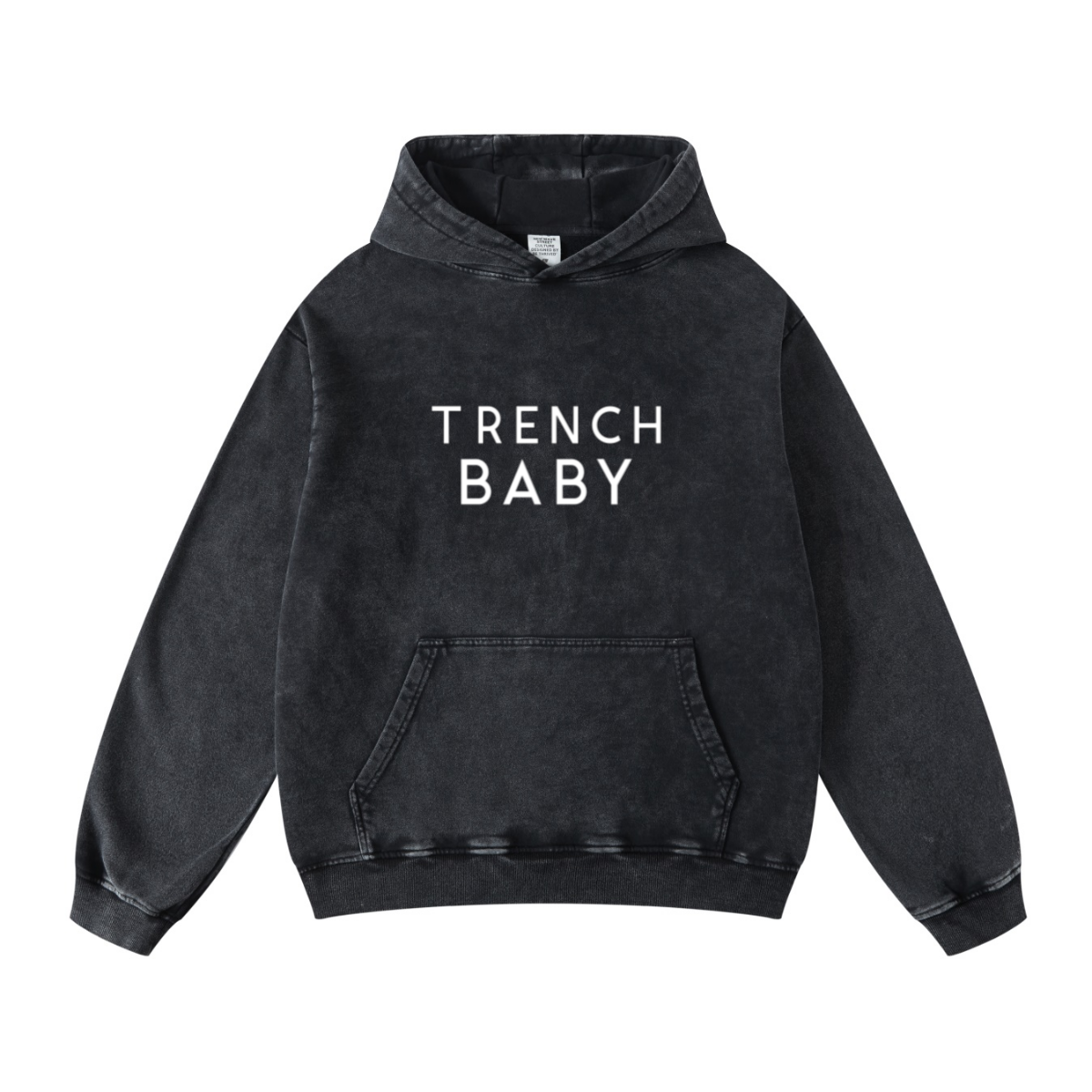 420GSM Men's Cool Streetwear Hoodie Snow Wash