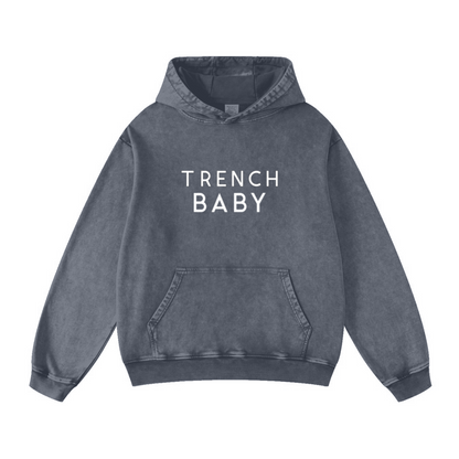 420GSM Men's Cool Streetwear Hoodie Dark blue