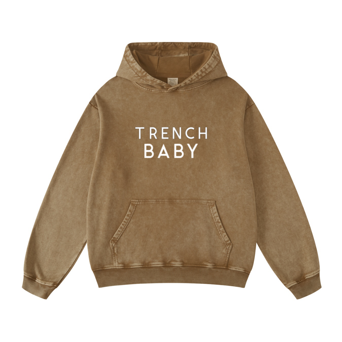 420GSM Men's Cool Streetwear Hoodie Brown