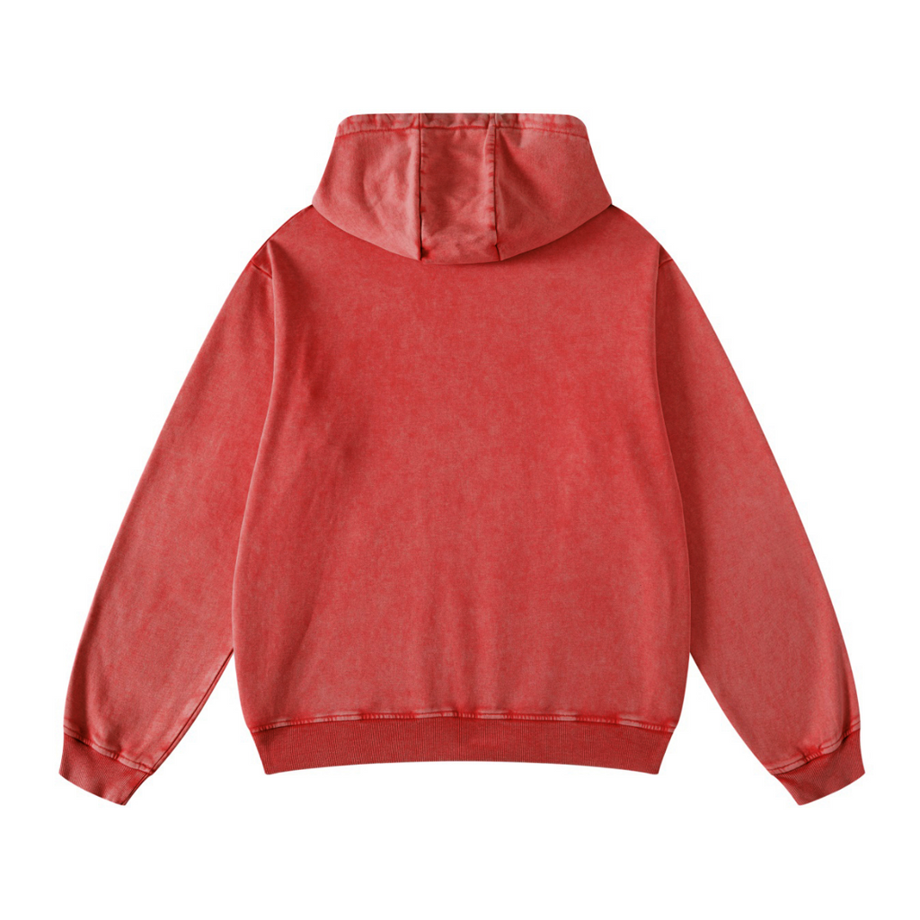 420GSM Men's Cool Streetwear Hoodie Red