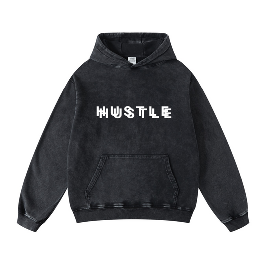 420GSM Men's Cool Streetwear Hoodie Snow Wash