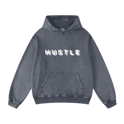 420GSM Men's Cool Streetwear Hoodie Dark blue