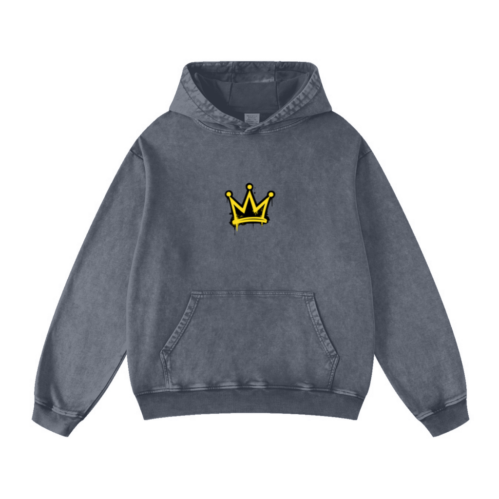 420GSM Men's Cool Streetwear Hoodie Dark blue