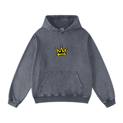 420GSM Men's Cool Streetwear Hoodie Dark blue