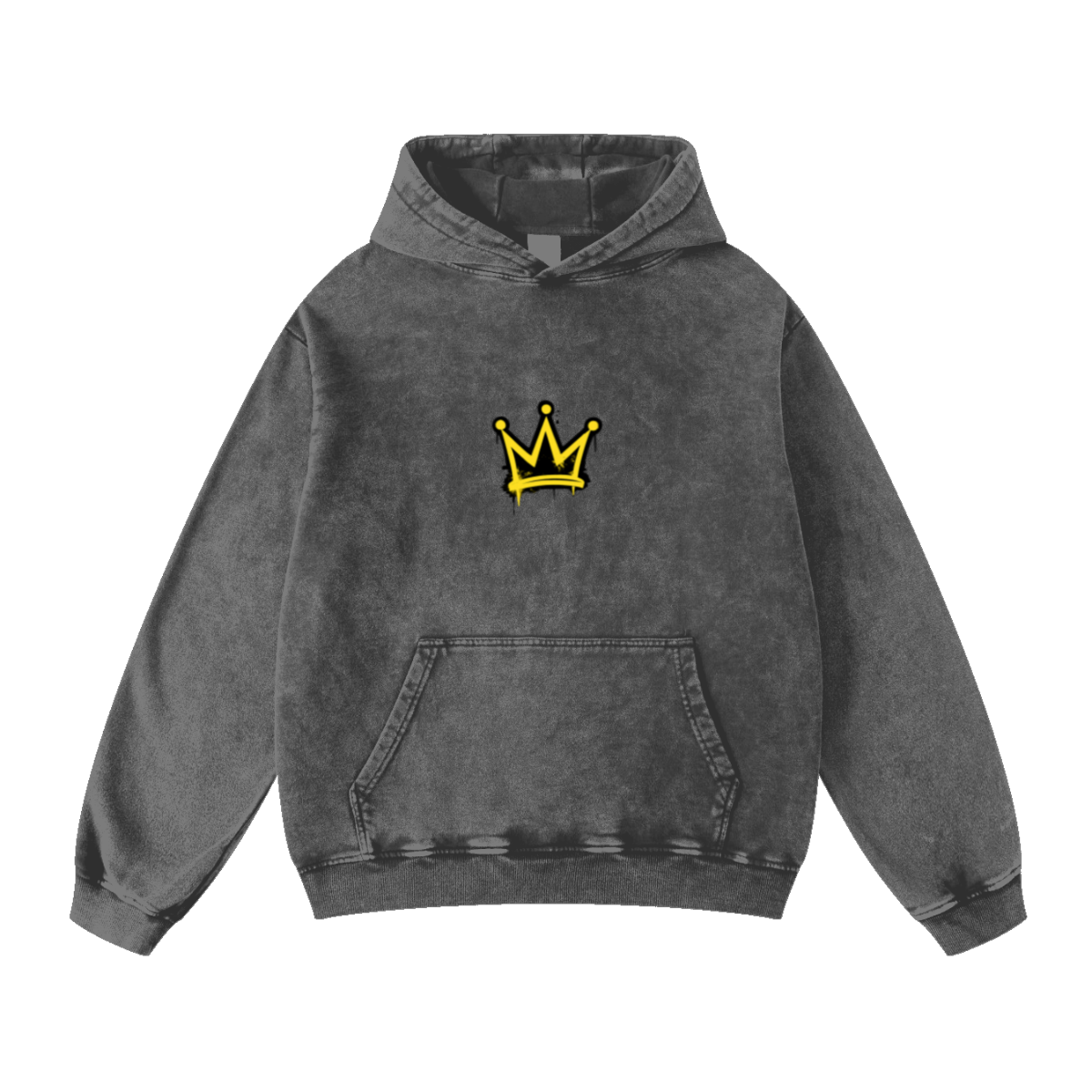 420GSM Men's Cool Streetwear Hoodie Gray