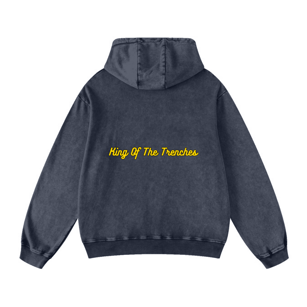 420GSM Men's Cool Streetwear Hoodie Dark blue