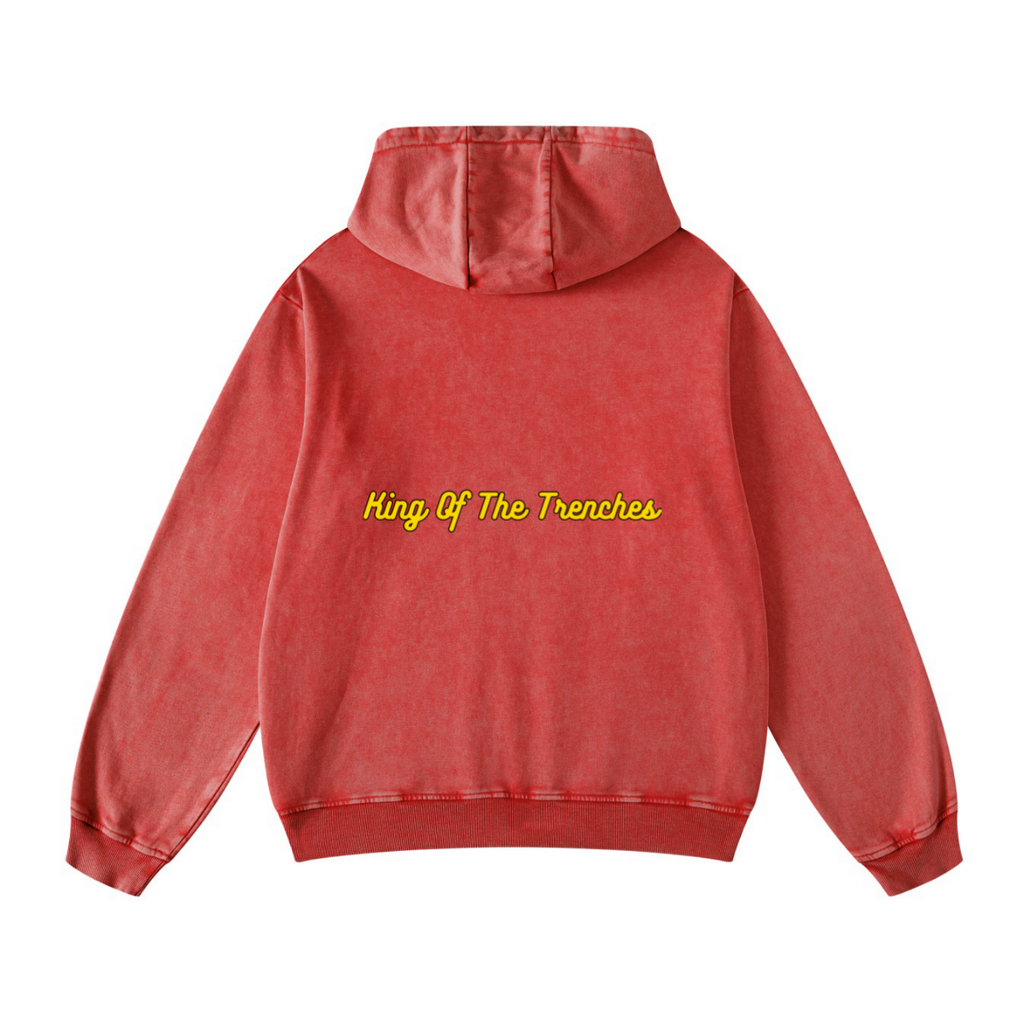 420GSM Men's Cool Streetwear Hoodie Red