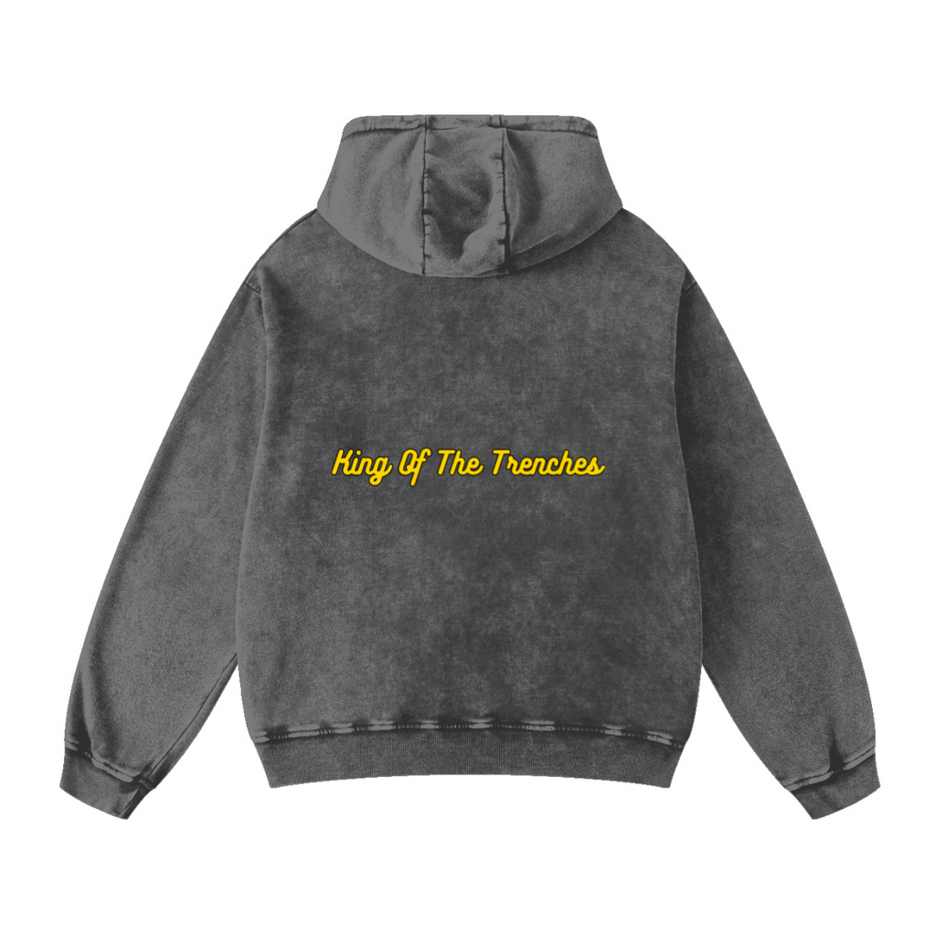 420GSM Men's Cool Streetwear Hoodie Gray