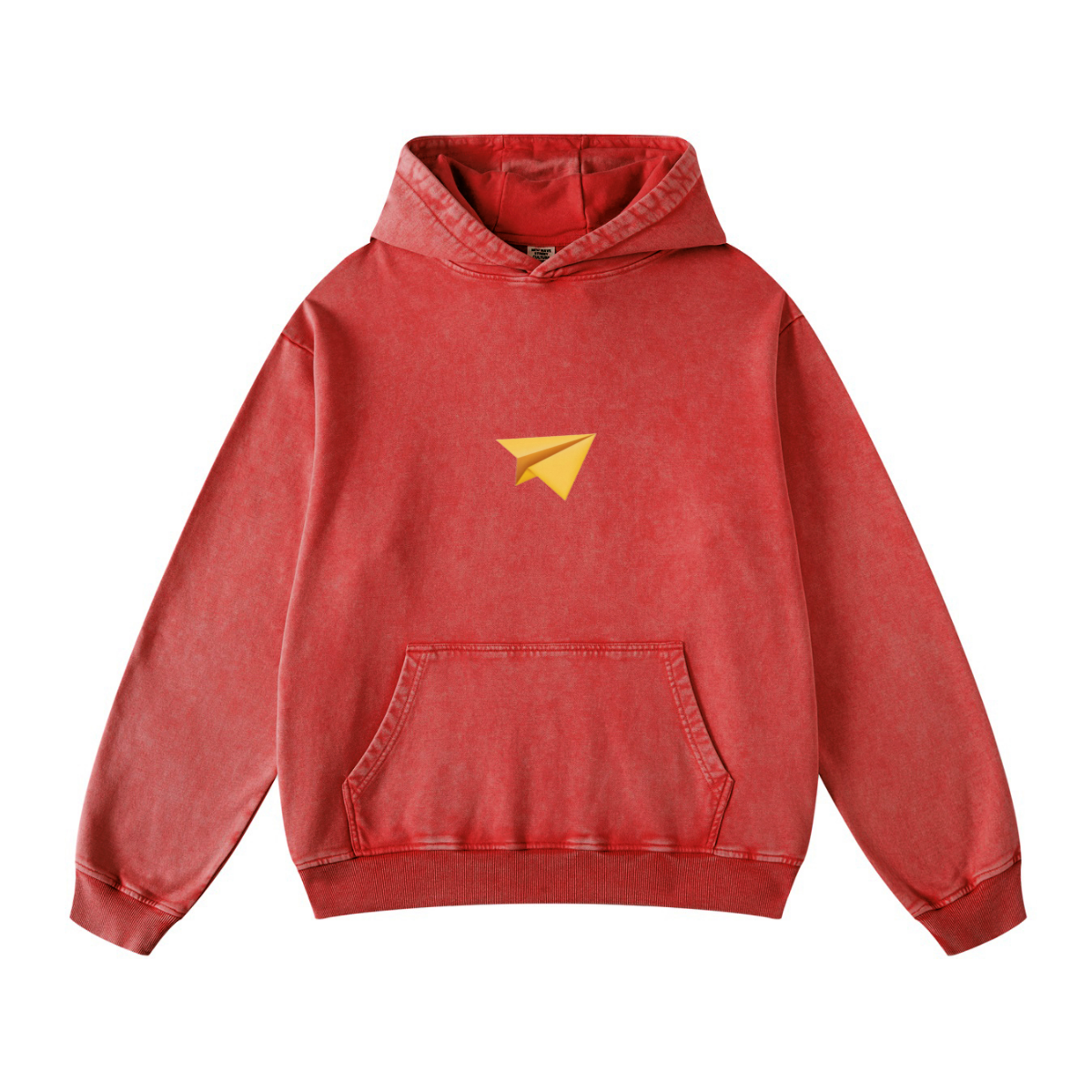 420GSM Men's Cool Streetwear Hoodie Red