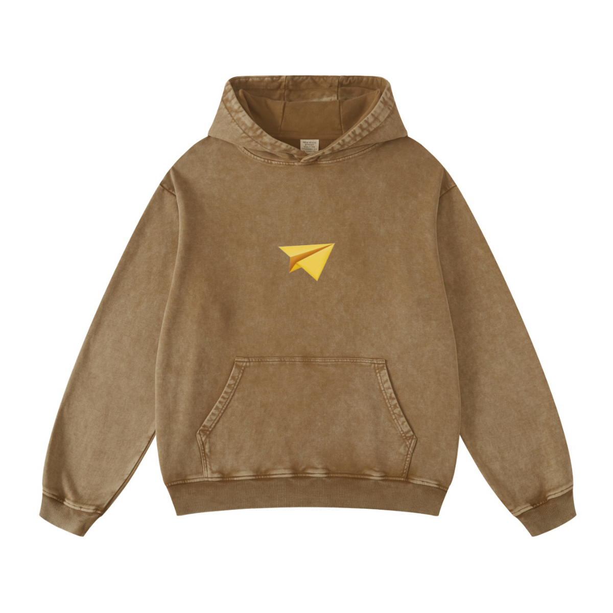 420GSM Men's Cool Streetwear Hoodie Brown