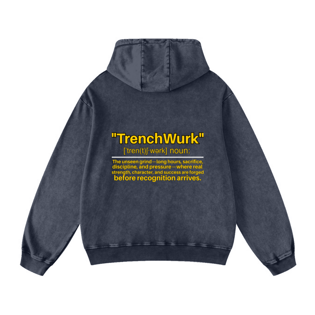 420GSM Men's Cool Streetwear Hoodie Dark blue