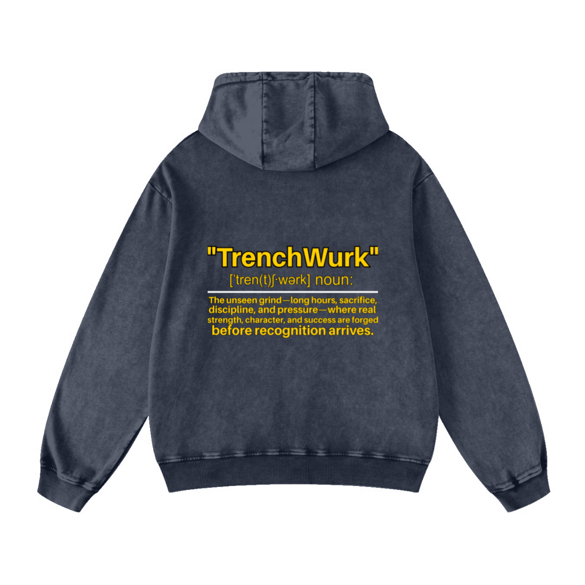 420GSM Men's Cool Streetwear Hoodie Dark blue