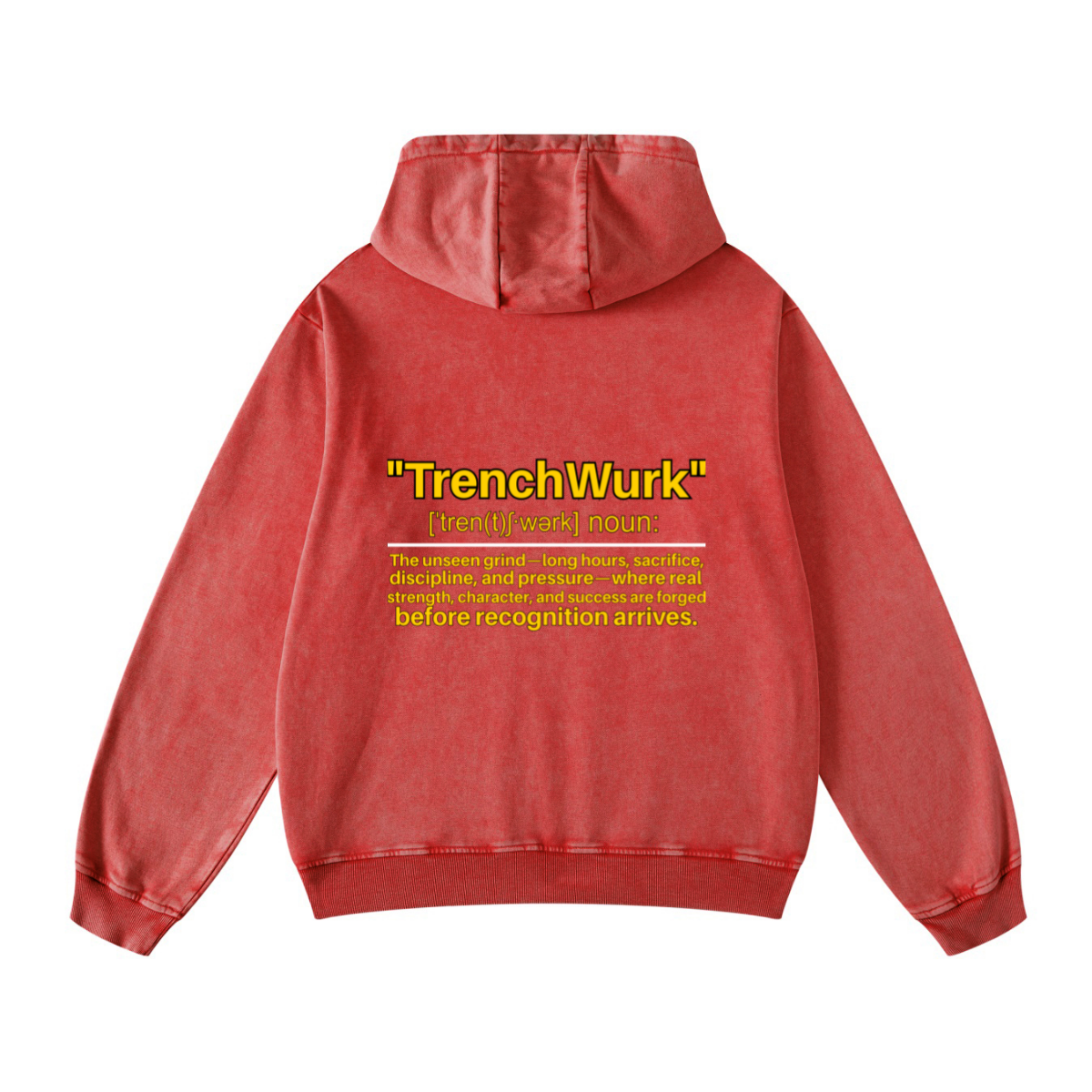 420GSM Men's Cool Streetwear Hoodie Red