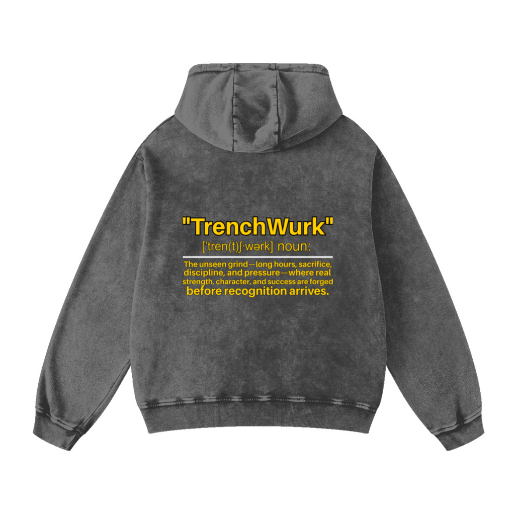 420GSM Men's Cool Streetwear Hoodie Gray