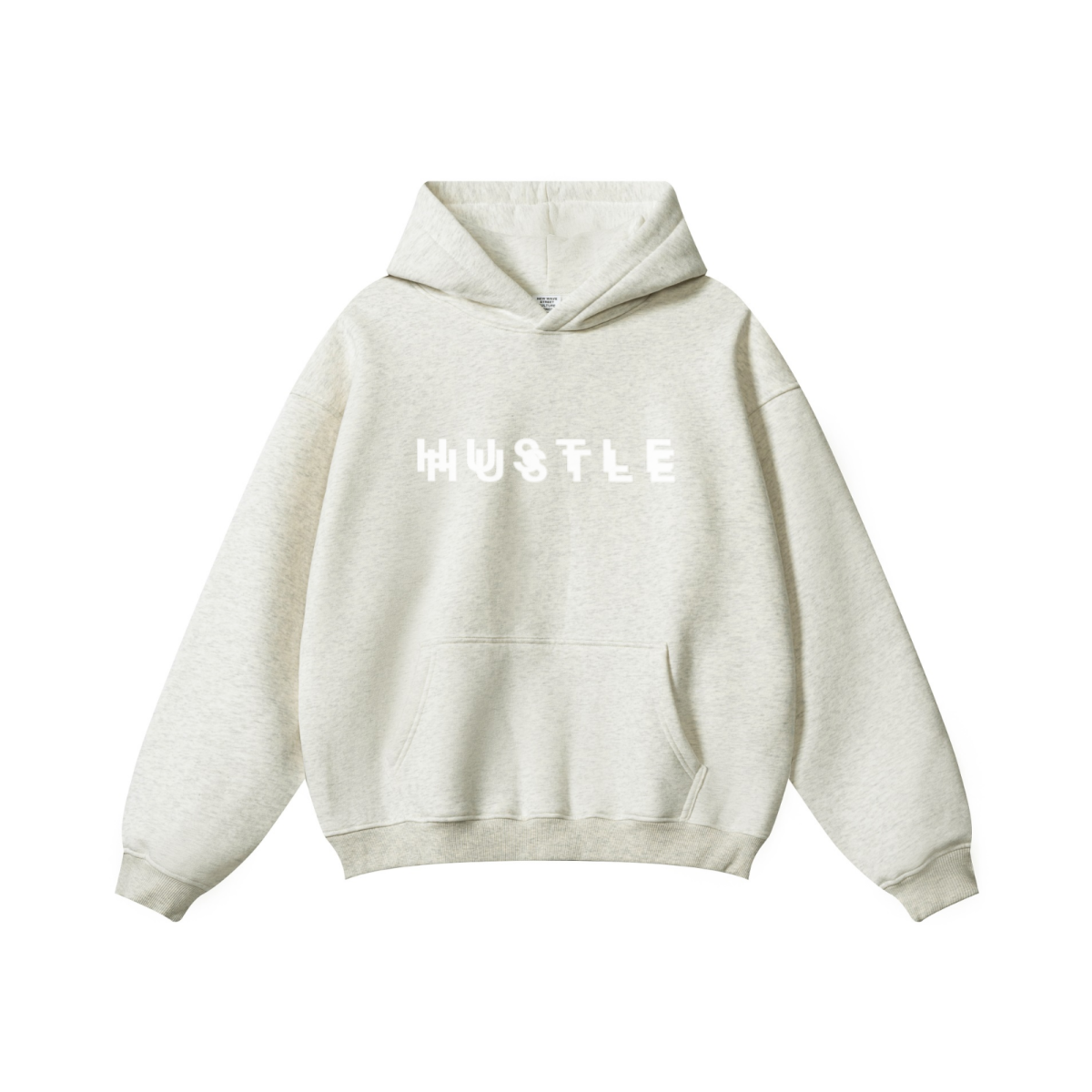 345GSM Women's Heavyweight Solid-Color Hoodie Oatmeal