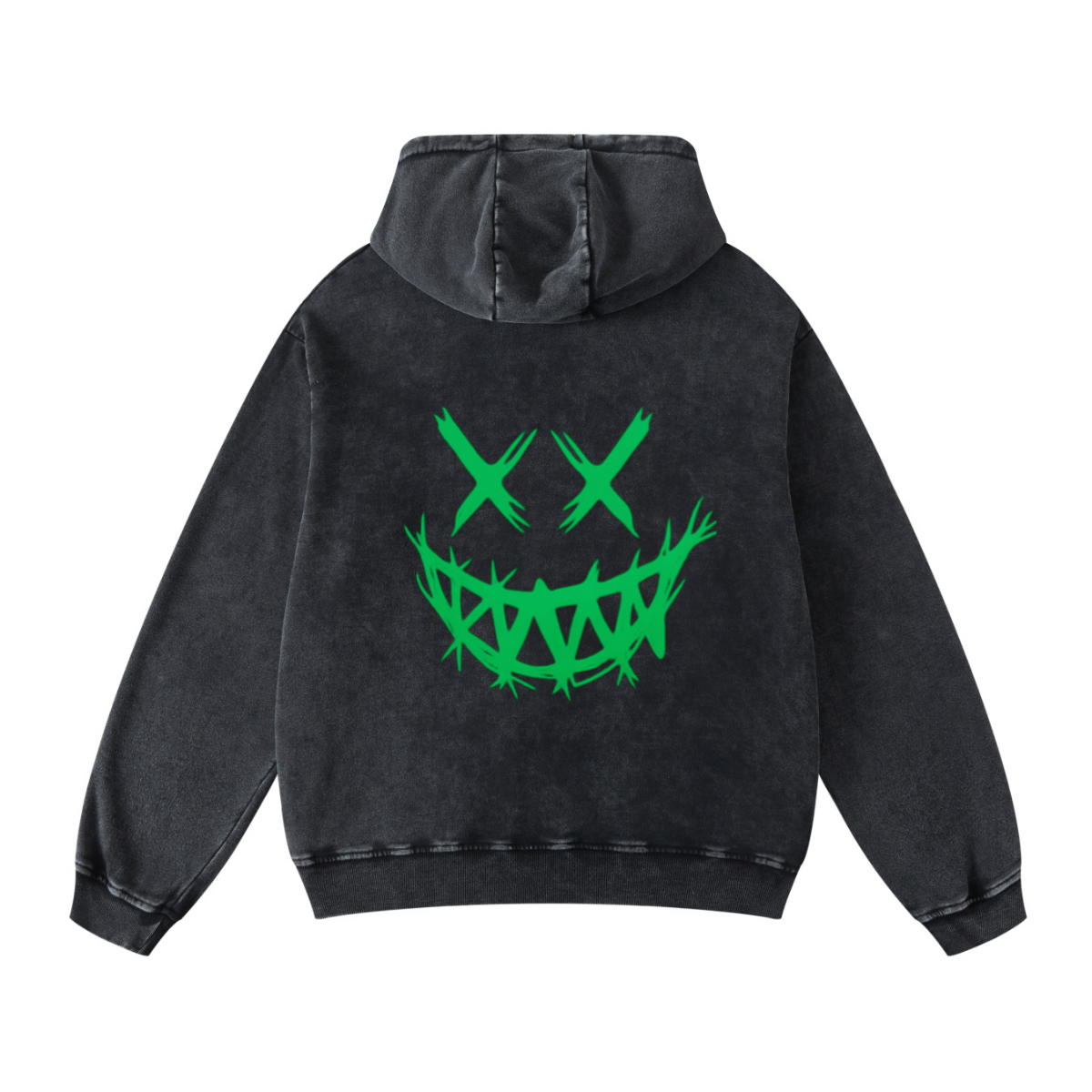 420GSM Men's Cool Streetwear Hoodie Snow Wash